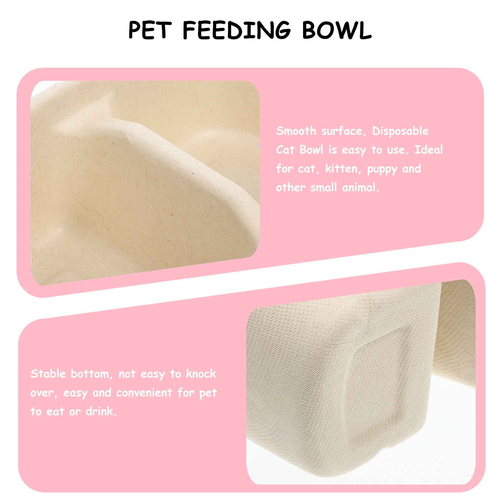 Disposable Cat Bowl Stable Des - огляд і ціна Pet Supplies In Store