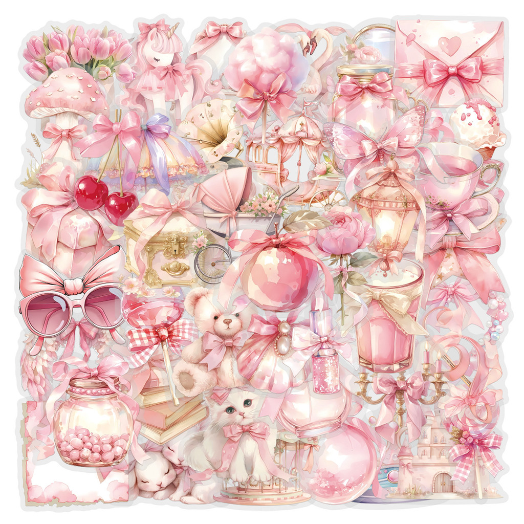 60Pieces Pink Coquette Sticker - огляд і ціна Pet Supplies In Store