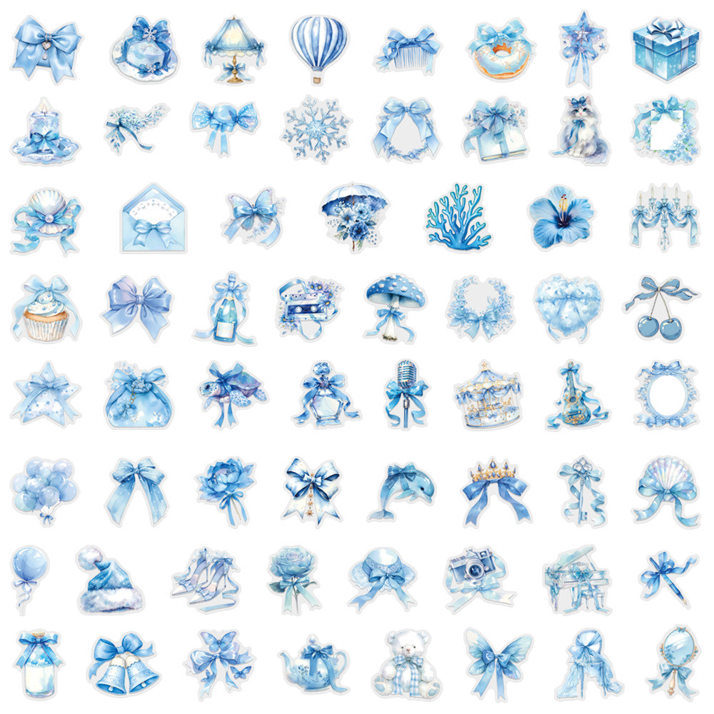 60Pcs Blue Coquette Sticker Pa - огляд і ціна Pet Supplies In Store