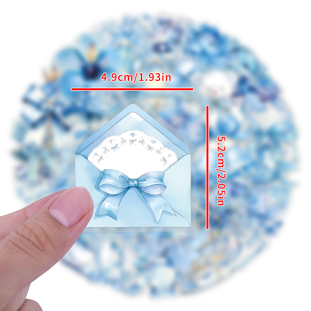60Pcs Blue Coquette Sticker Pa - огляд і ціна Pet Supplies In Store